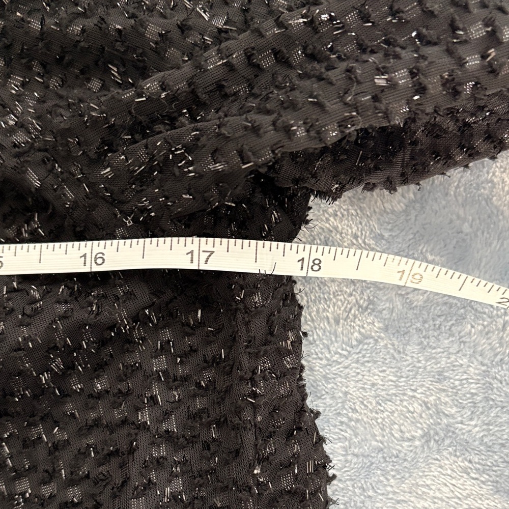 Ann Taylor Factory Black Textured Blouse - Picture 9 of 10